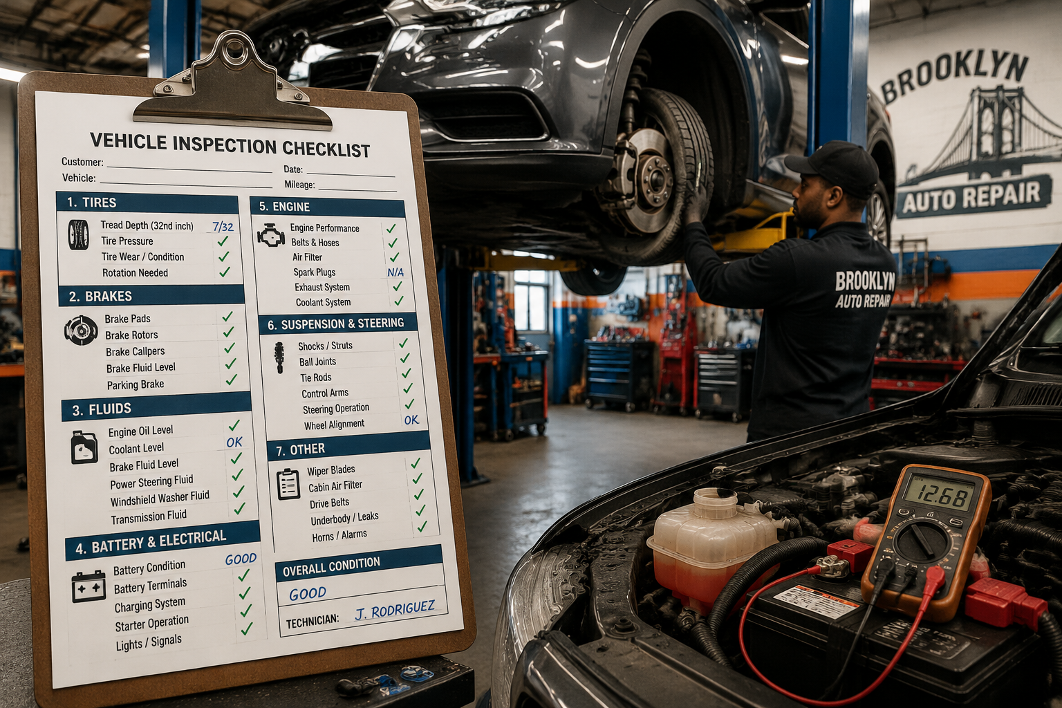 The importance of pre-summer vehicle inspection for Brooklyn drivers.