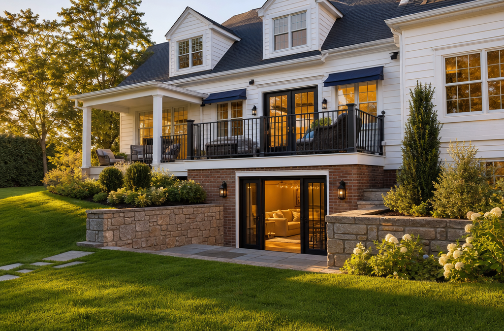 A beautifully renovated Long Island home with a bright, dry, finished basement