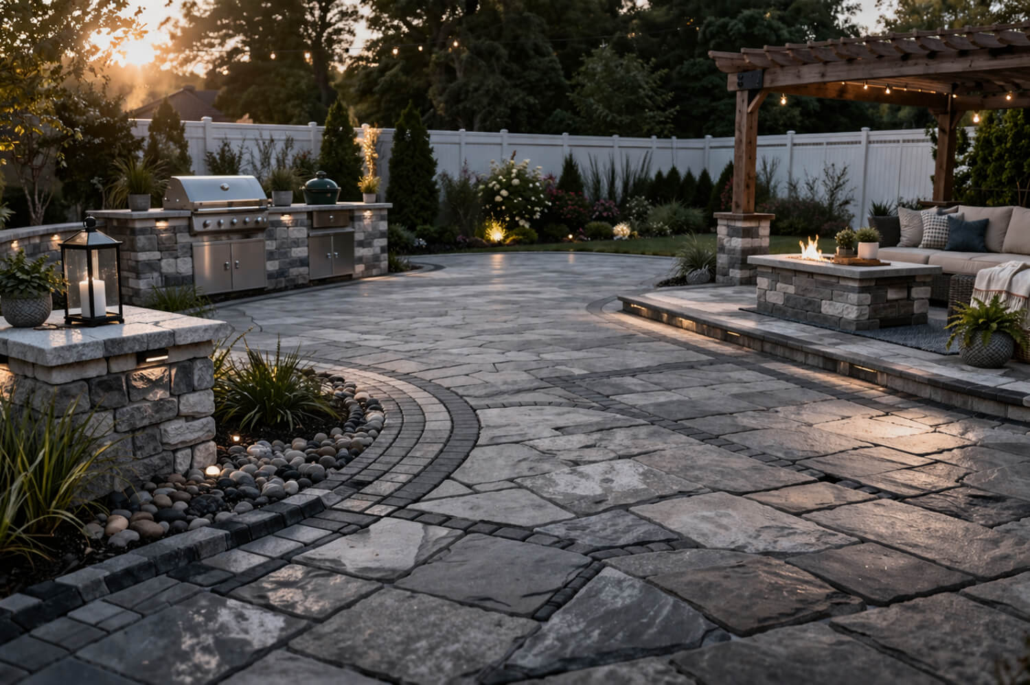 before/after backyard patio contractor